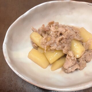 ジャガイモと豚肉の甘煮